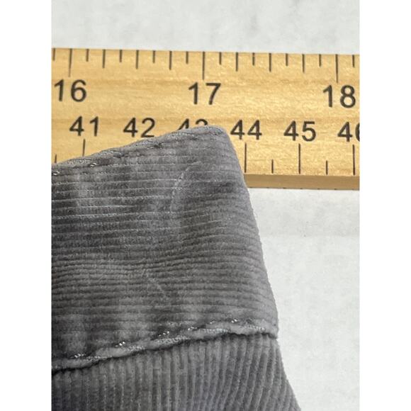 J. Jill Women's Corduroy Gray Slim Leg Pants Cotton Stretch Mid Rise Size 12 - Picture 14 of 14